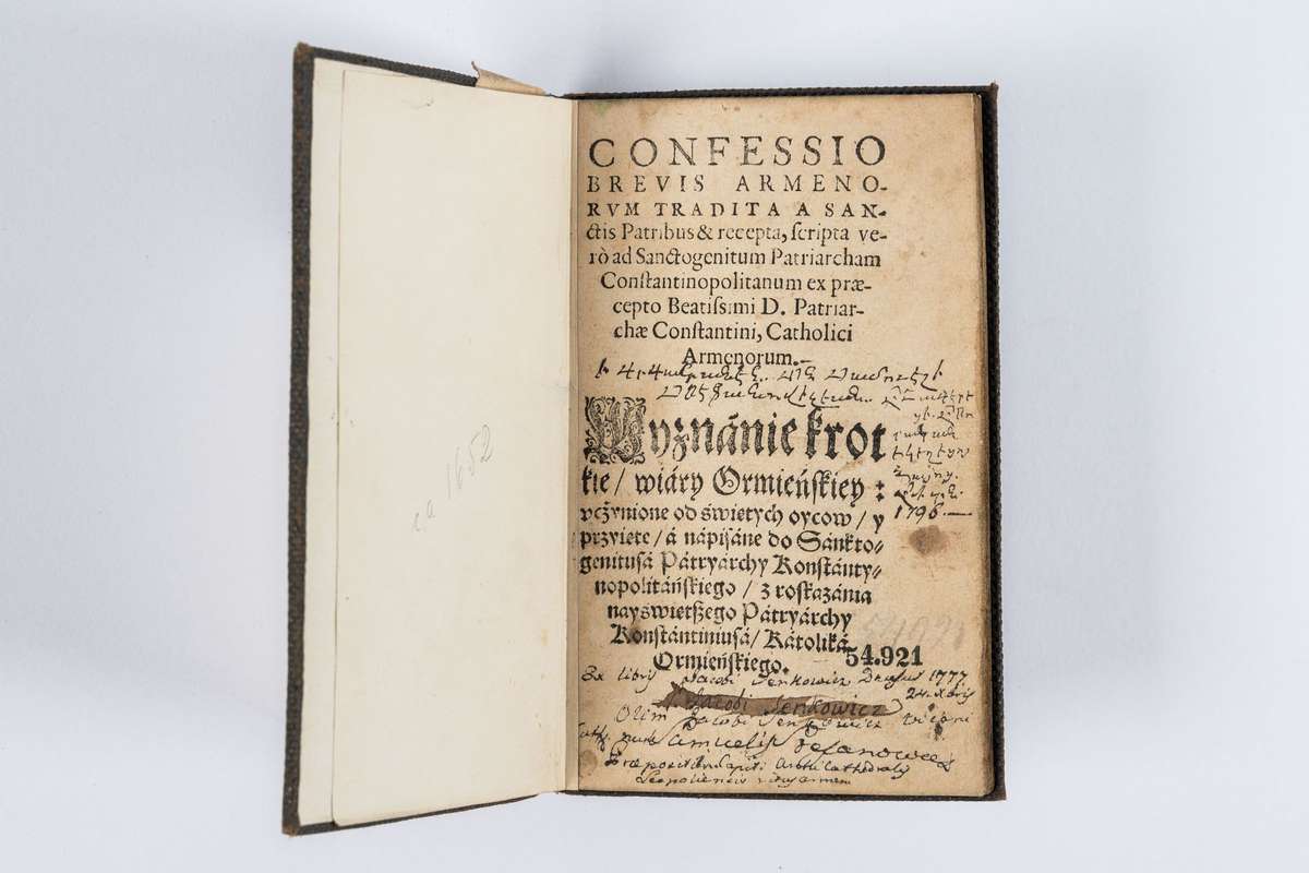 Confessio Brevis Armenorvm Tradita A Sanctis Patribus & recepta, scripta vero ad [...] Patriarcham Constantinopolitanum ex præcepto [...] Patriarchæ Contantini, Catholici Armenorum
